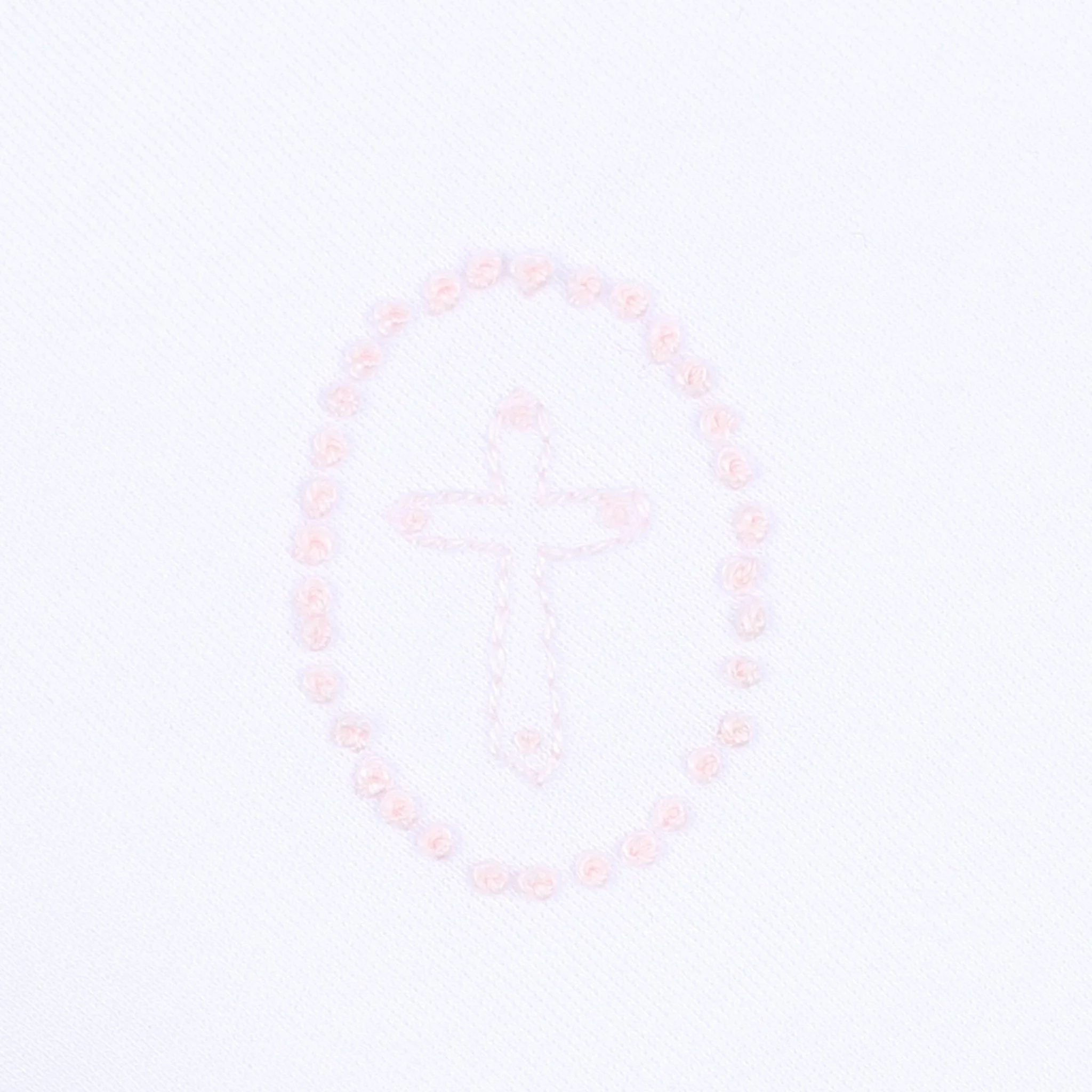 Blessed Embroidered Collared Short Sleeve Dress - Pink - Image 3