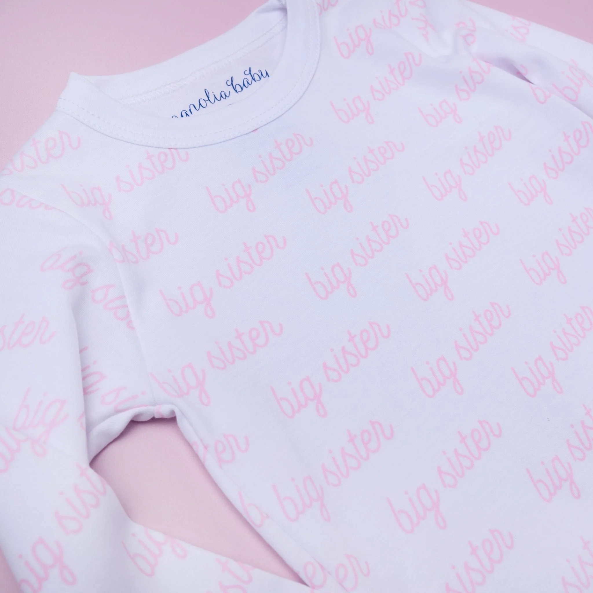 Big Sister Print Long Pajamas - Image 6