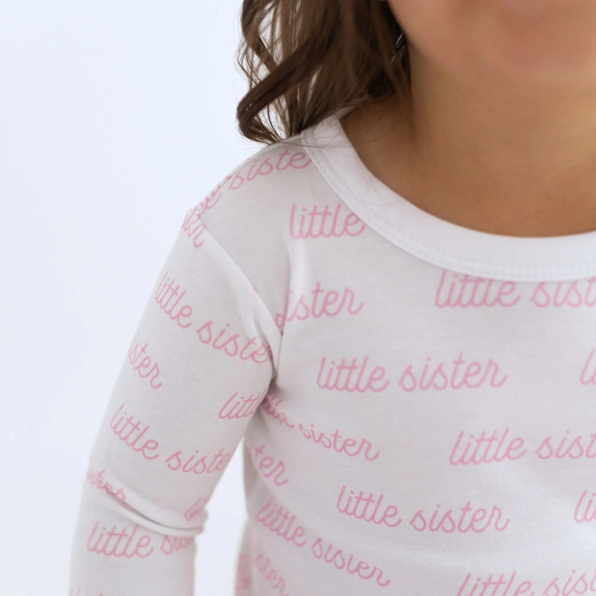 Little Sister Print Long Pajamas - Image 3
