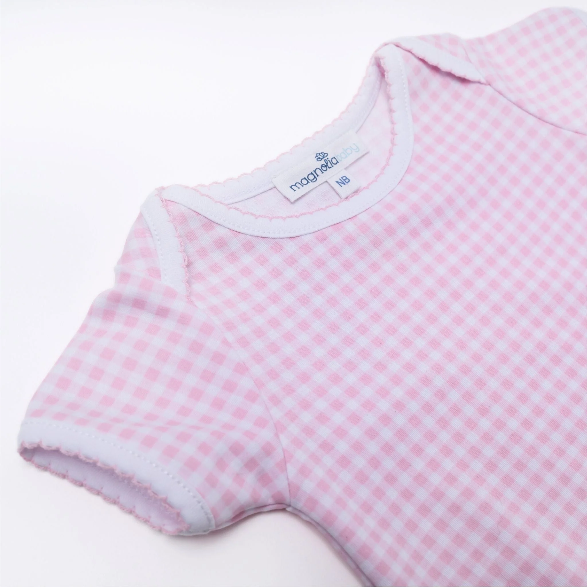 Mini Checks Lap Bodysuit - Pink - Image 3
