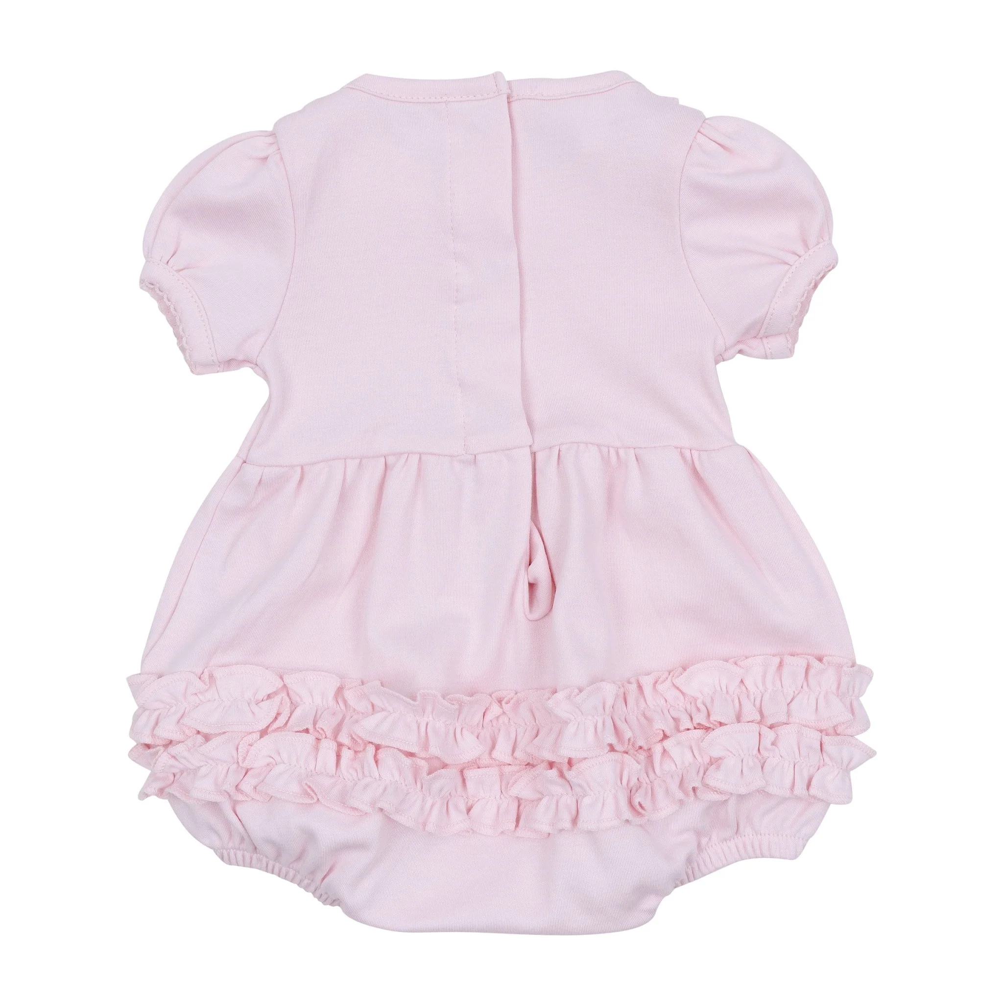 Essentials Solid Collared Ruffle Bubble - Pink - Image 3