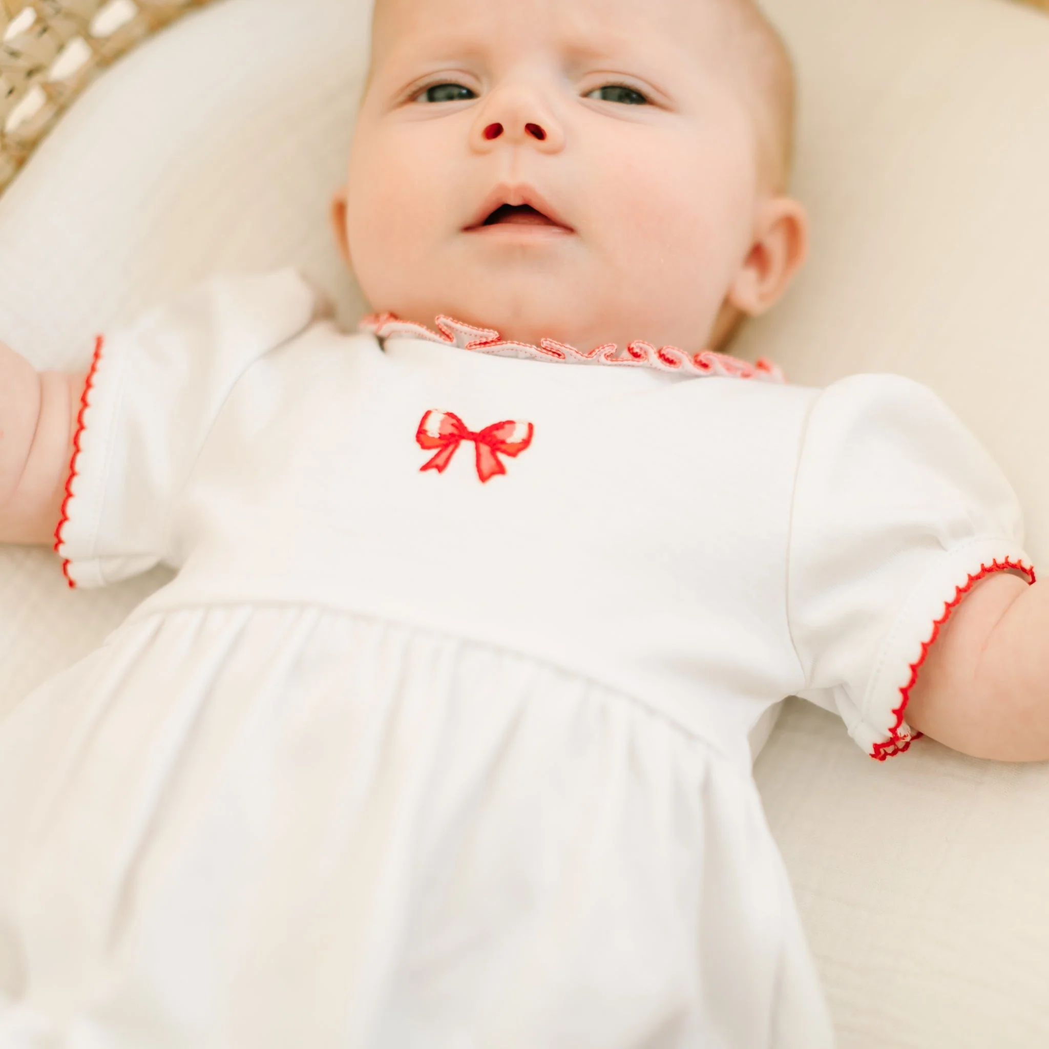 Scarlett Bows Embroidered Short Sleeve Bubble - Image 5