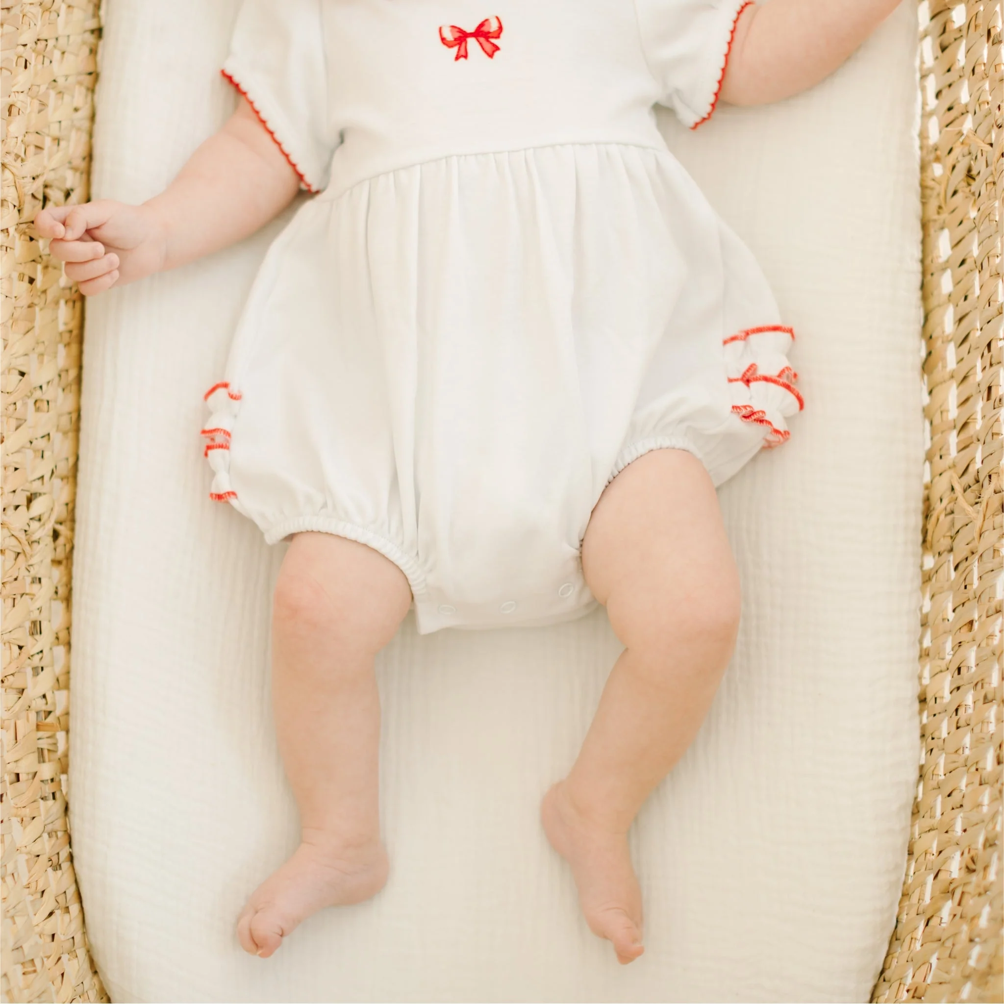 Scarlett Bows Embroidered Short Sleeve Bubble - Image 6