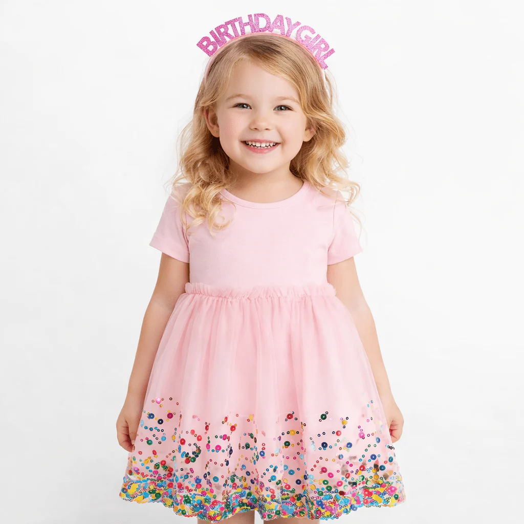 Pink Birthday Girl Headband - Image 3