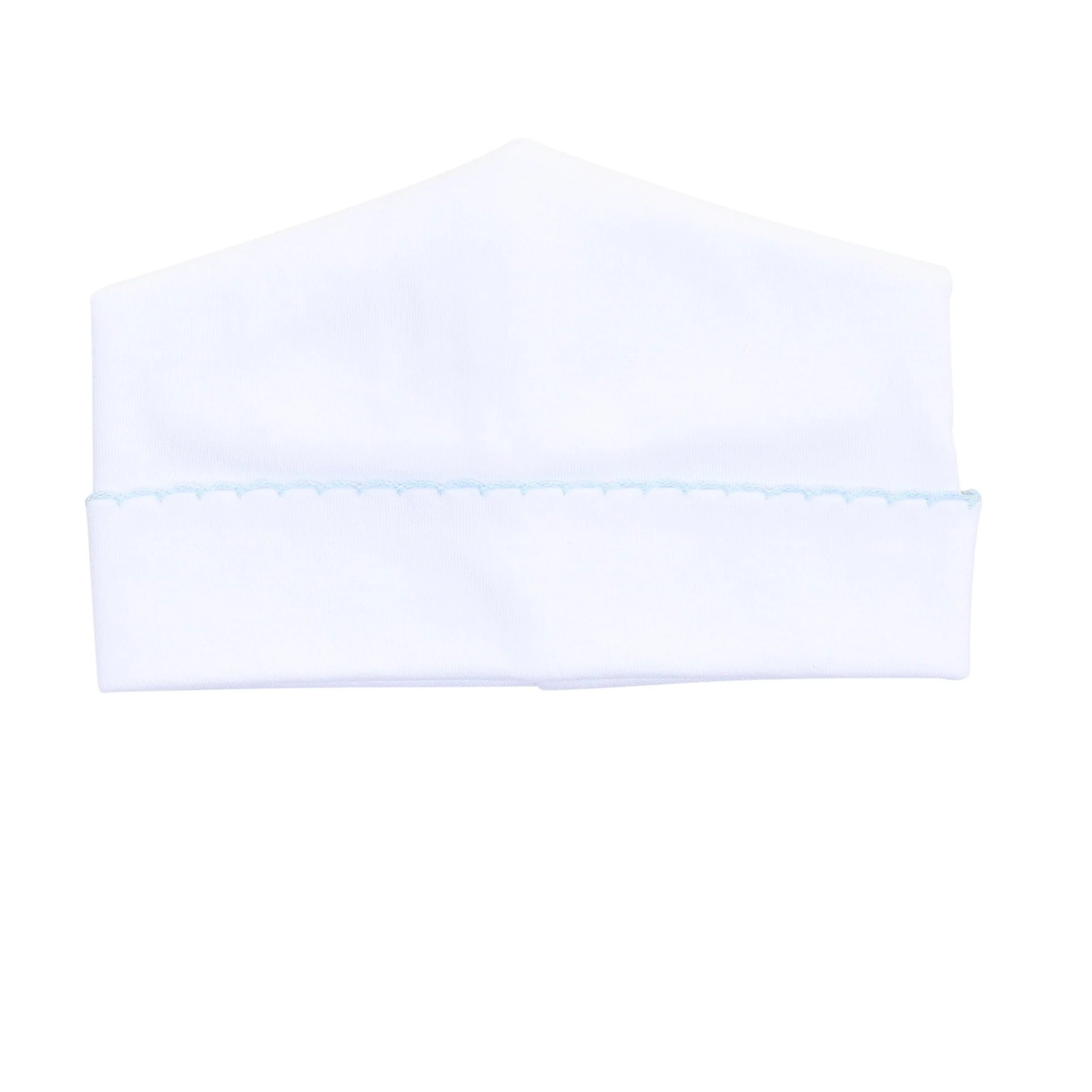 Essentials White Hat with Blue Trim - Image 3