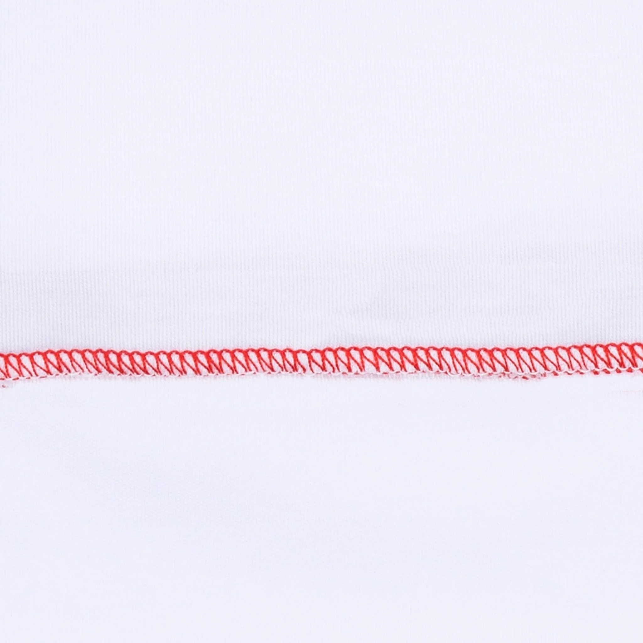 Red and White Essentials Ruffle Short Sleeve Bubble - Image 4